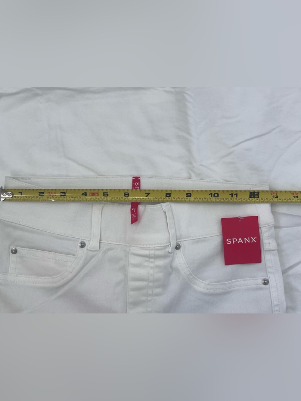 Spanx white pull on jeans with pockets XS - Picture 11 of 12